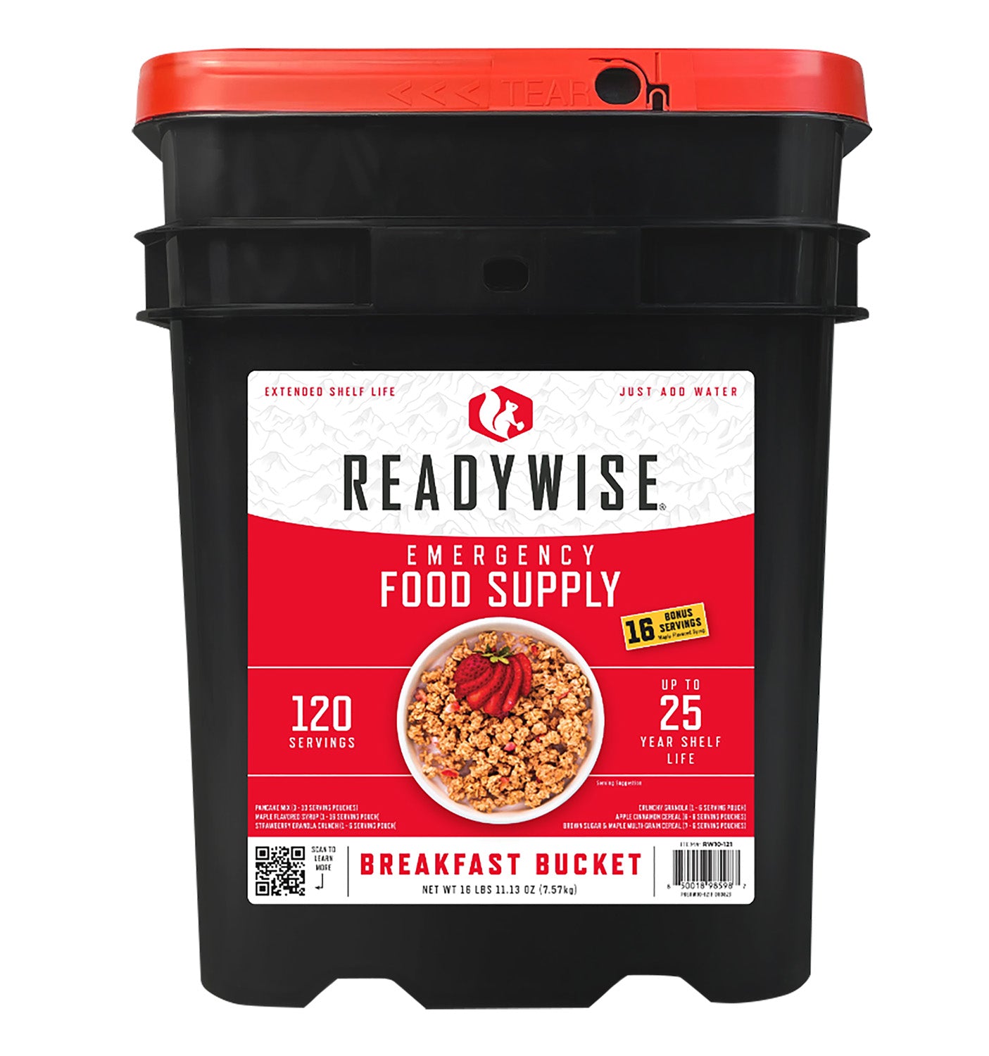 WISE RW10-121   120 SERVING BREAKFAST ONLY GRAB&amp;GO