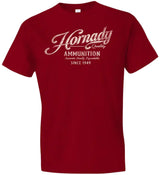 HDESIGN 31873  HORNADY VINTAGE SCRIPT TEE RED L
