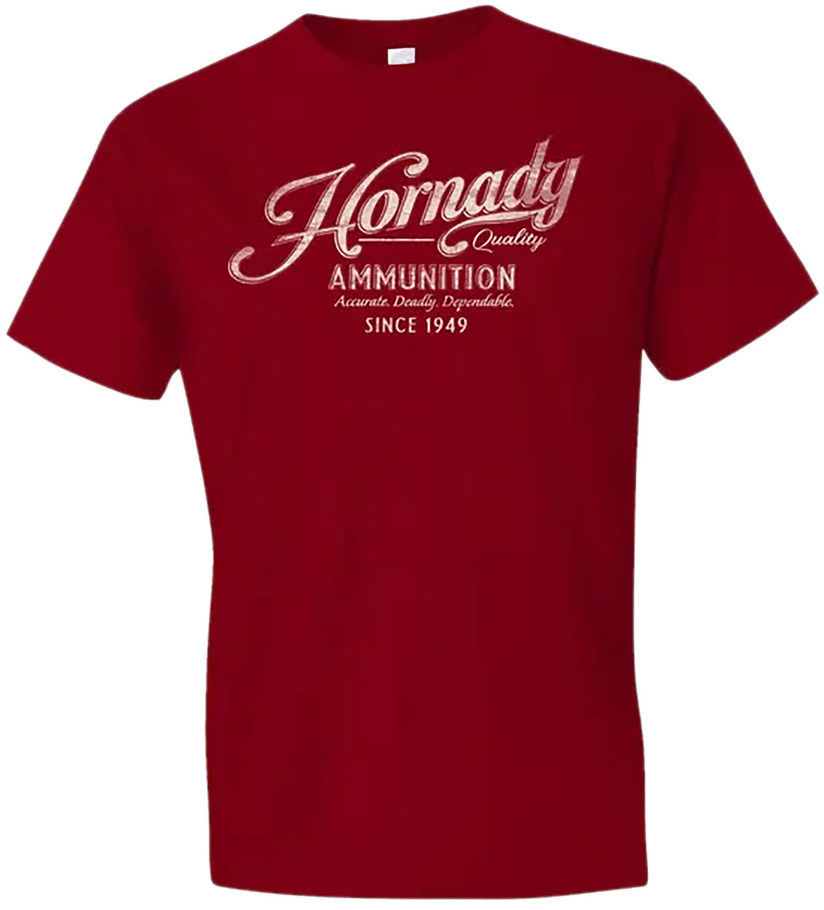 HDESIGN 31872  HORNADY VINTAGE SCRIPT TEE RED M