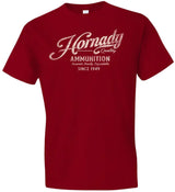 HDESIGN 31875  HORNADY VINTAGE SCRIPT TEE RED 2XL
