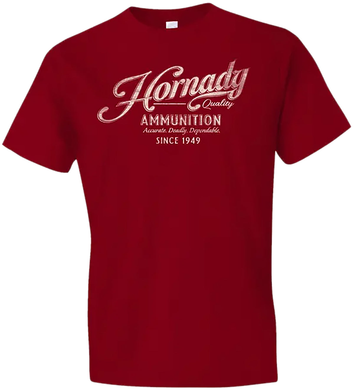 HDESIGN 31874  HORNADY VINTAGE SCRIPT TEE RED XL