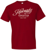 HDESIGN 31874  HORNADY VINTAGE SCRIPT TEE RED XL