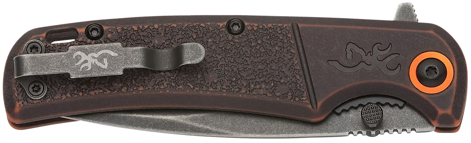 BRN 3220581B  KNIFE  BM SLIM WASH ORG/BLK BX