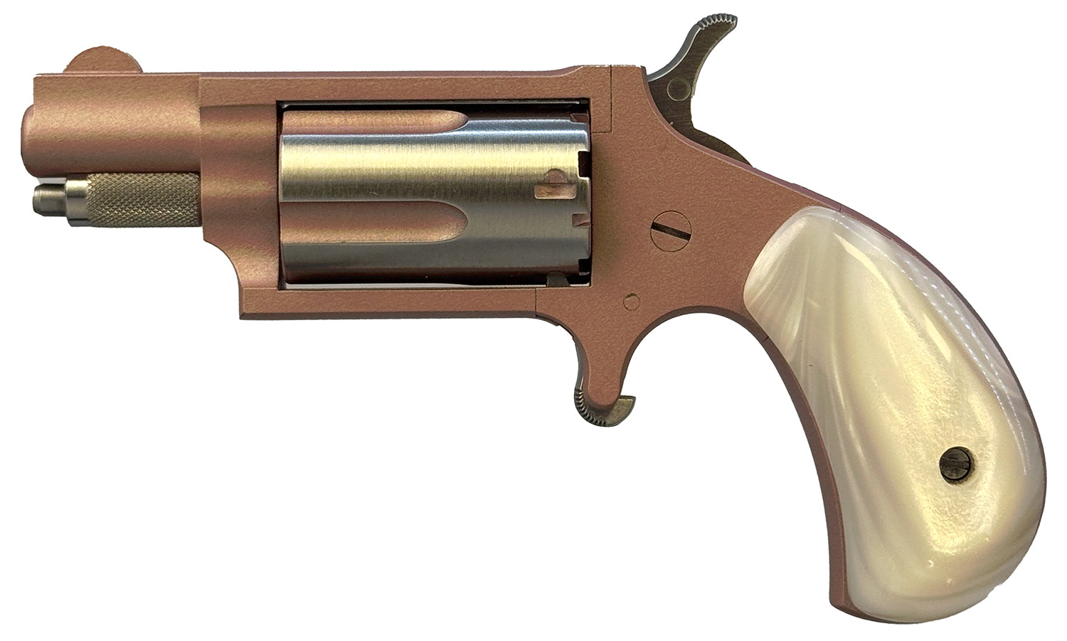 NAA 22MS-ROSE   22MAG 1 1/8 ROSE CERA/PEARL GRIP