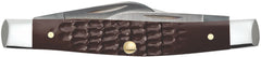 CASE 00081 BROWN SYNTHETIC SMALL STOCKMAN
