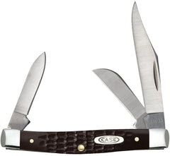 CASE 00081 BROWN SYNTHETIC SMALL STOCKMAN