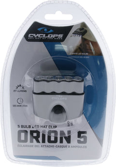 CYCLP CYC-HC5-W        5 LED WHITE HAT CLIP LIGHT