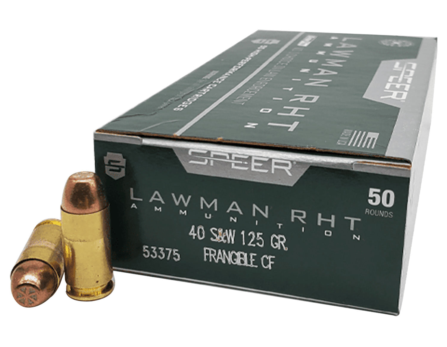 SPEER 53375 LAWMAN RHT  40SW  125 FRNGBLE    50/20
