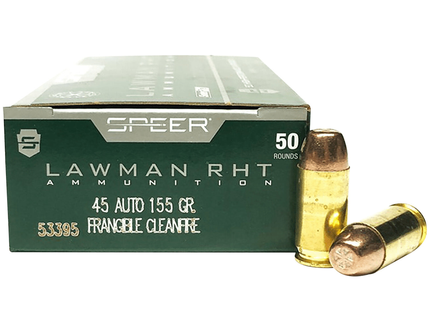 SPEER 53395 LAWMAN RHT  45ACP 155 FRNGBLE    50/20