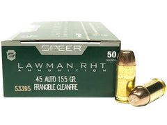 SPEER 53395 LAWMAN RHT  45ACP 155 FRNGBLE    50/20