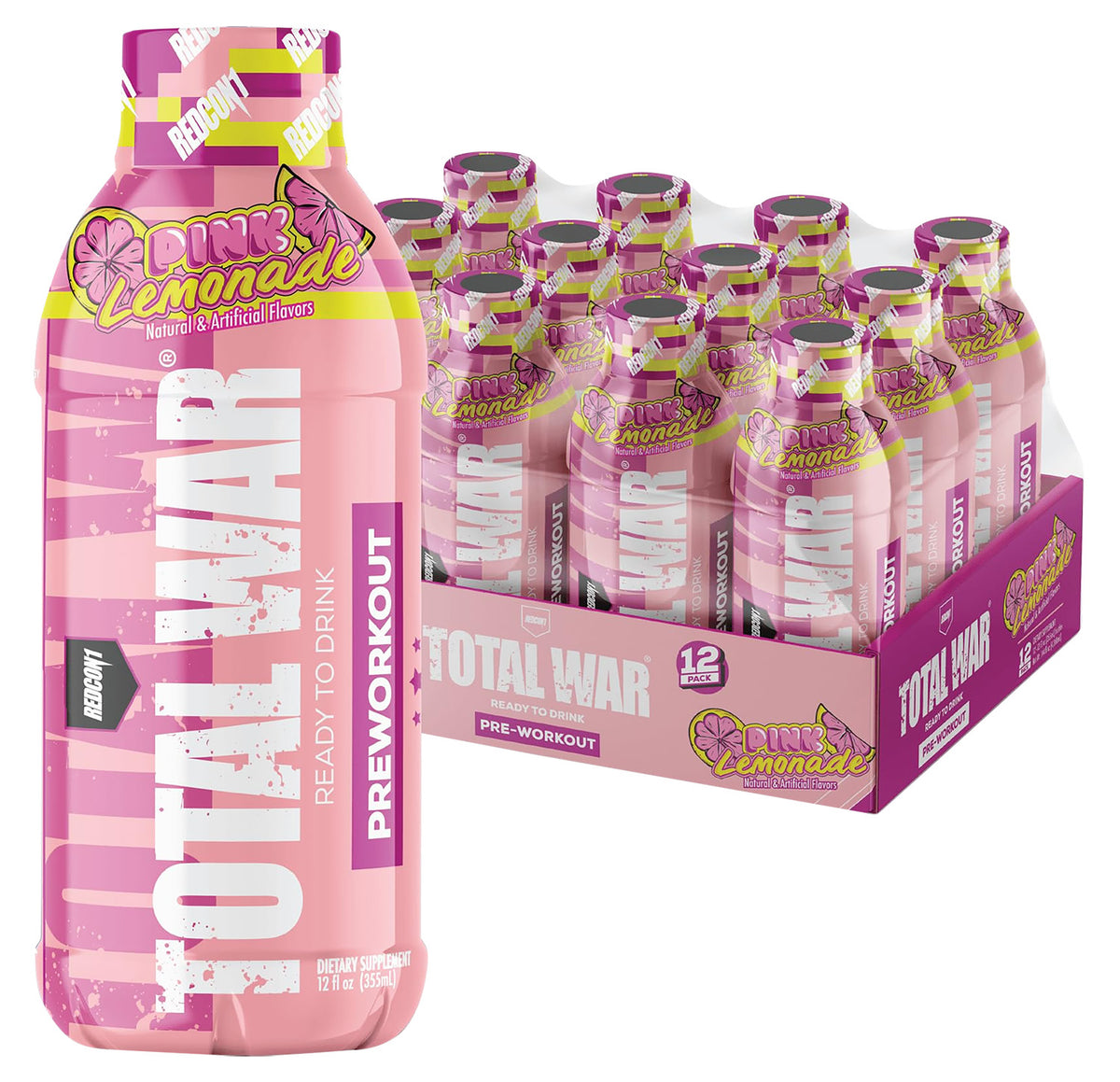 REDCON1 RC1TWRTDPL12  TOTALWAR RDY2DRINK PINK LEM