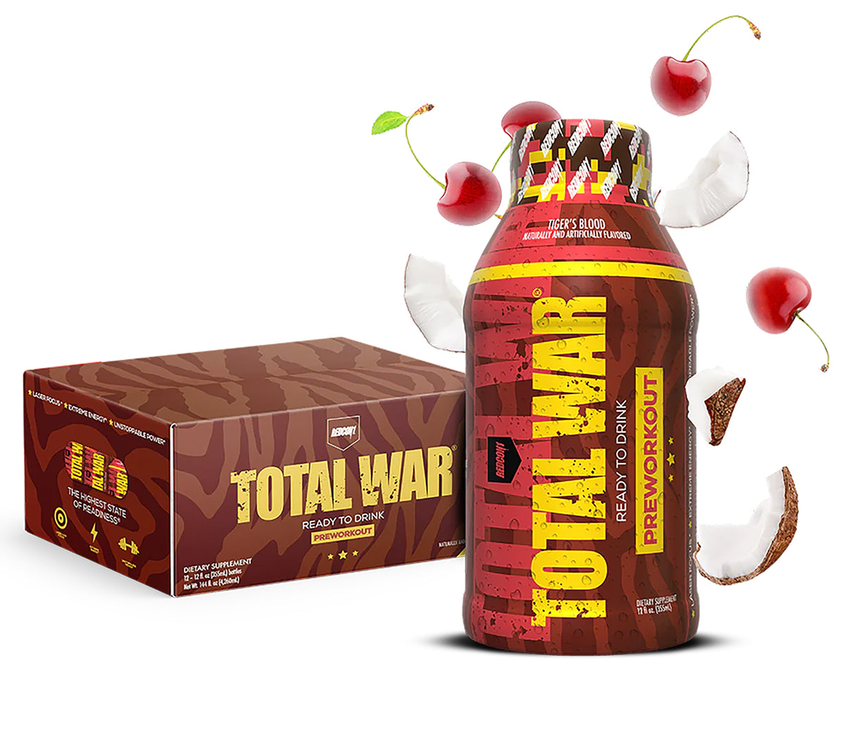 REDCON1 RC1TWRTDTB12  TOTALWAR RDY2DRINK TIGER BLD