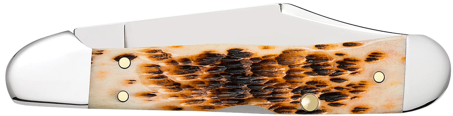 CASE 00133 AMBER BONE PEACH SEED JIG MINI COPPERLK