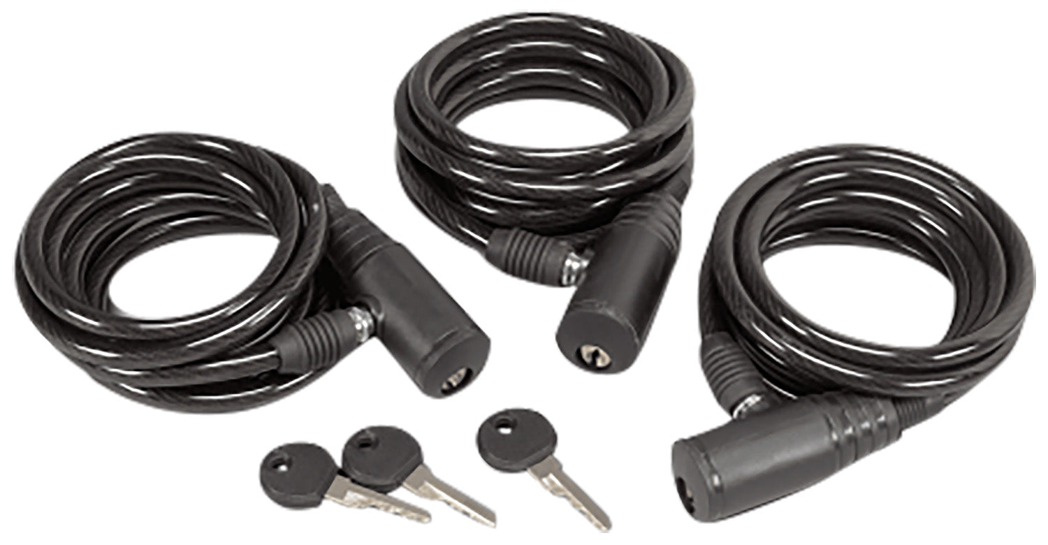 HS HS-00608      6' CABLE LOCK W/KEY LOCK/3PK