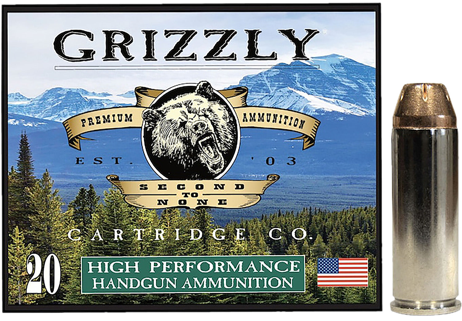 GRIZZLY GC45C+P3    45COLT+P 225GR JHP       20/10