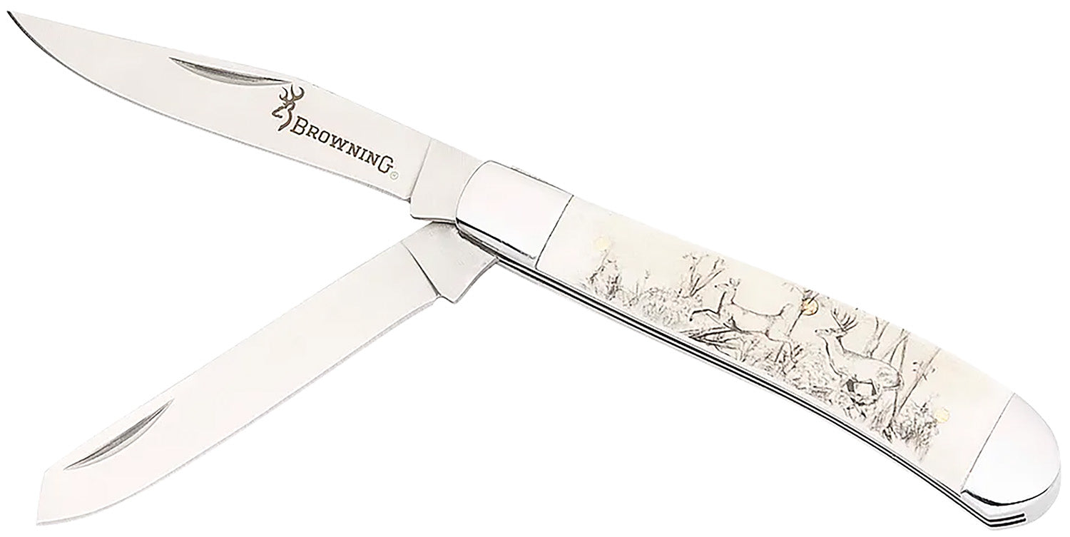 BRN 3220578B  KNIFE  WHITETAIL TRAPPER BOX