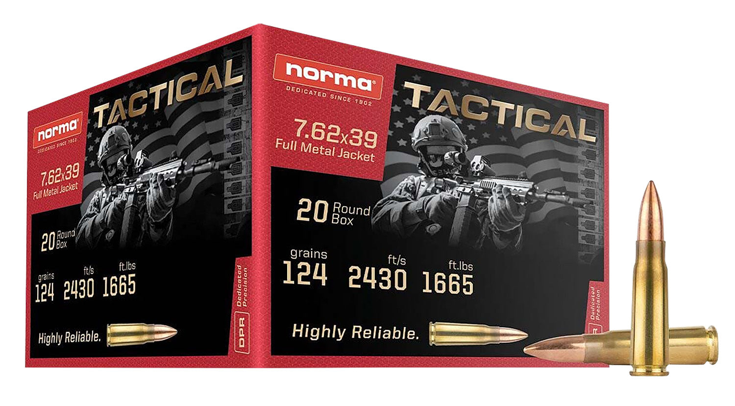 NORMA 295540020        R&T 7.62X39 124GR     20/50