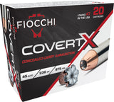FIO 45CCWB    COVERT X    45     230GR JHP   20/10
