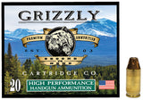 GRIZZLY GC38A1     380AUTO+P 90GR  JHP       20/10
