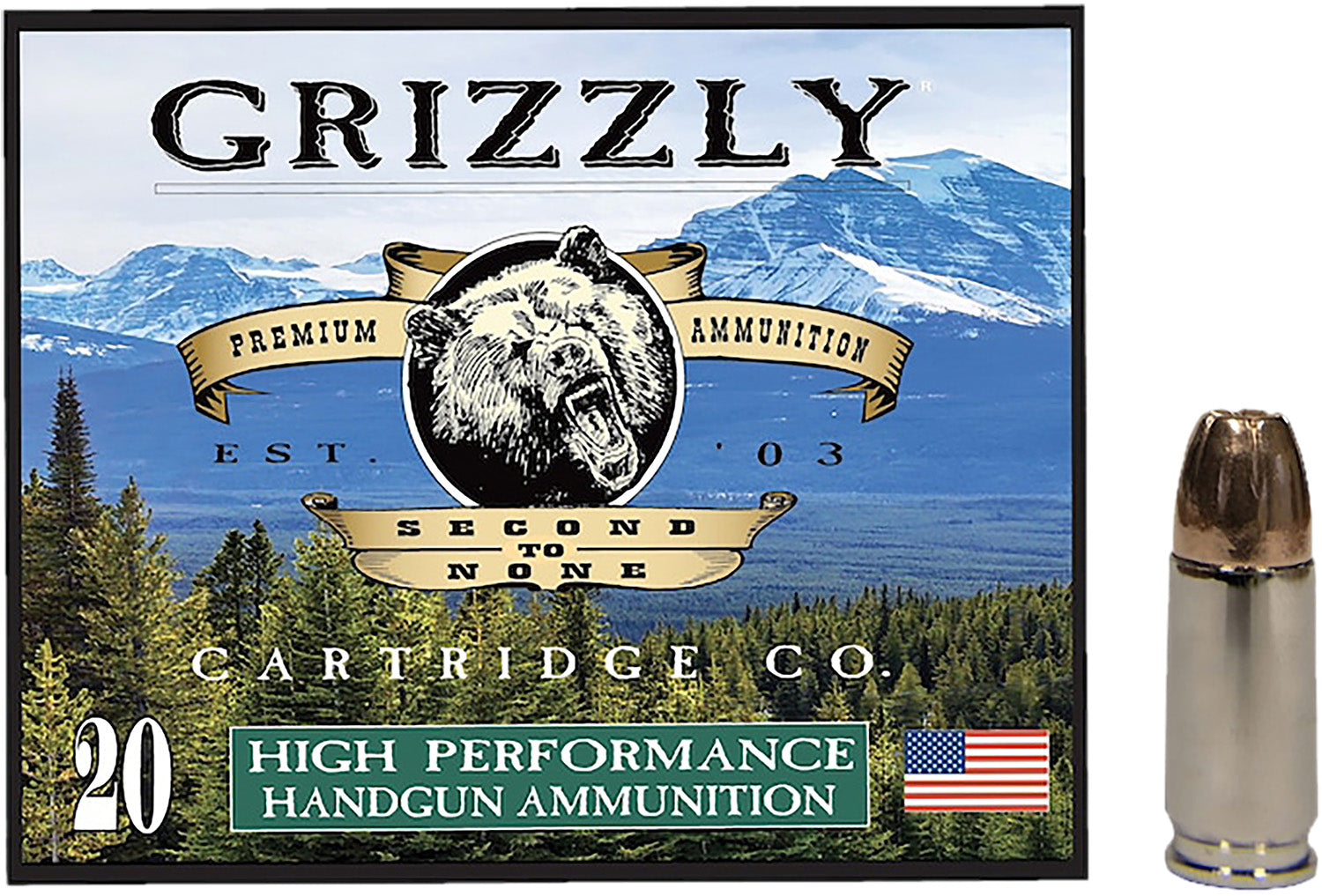 GRIZZLY GC9+P+CM10 9MM+P+    124GR JHP       20/10
