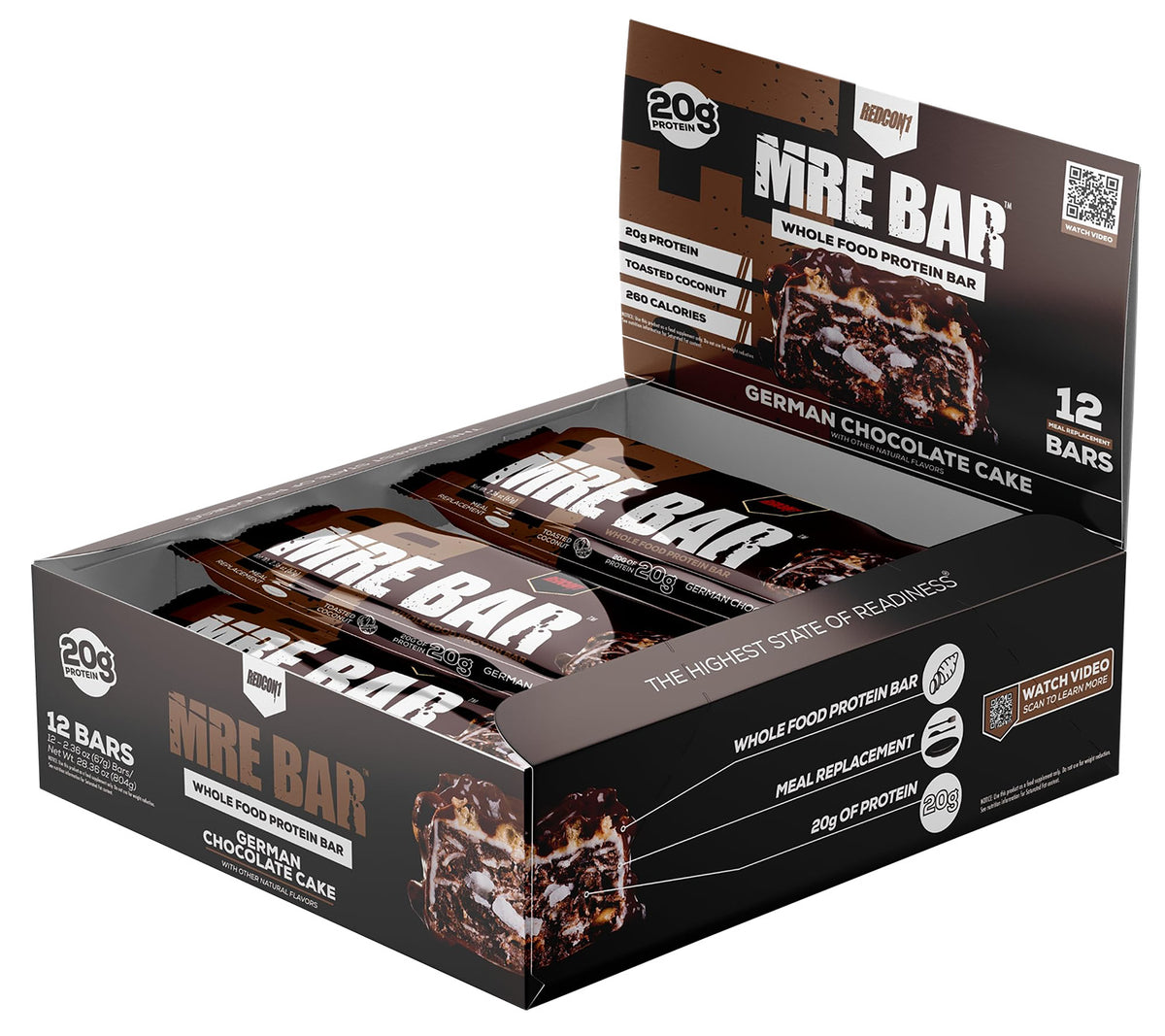 REDCON1 RC1-MREB-GCC12   MRE BAR GERMAN CHOCOLAT