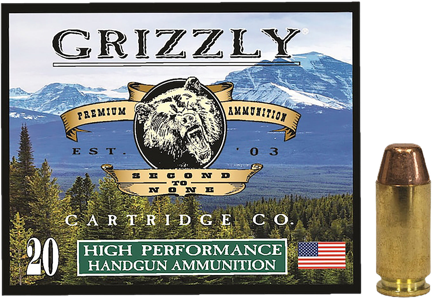 GRIZZLY GC40SW5   40S&W    200GR FMJ-FP      20/10