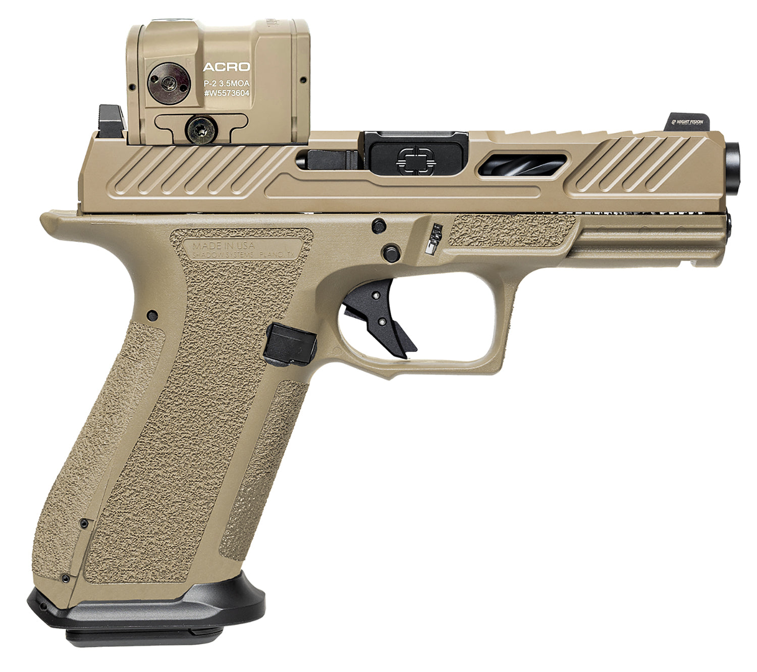 SHADOW SS-3024-AM MR920 9MM ELT OR        ACRO FDE