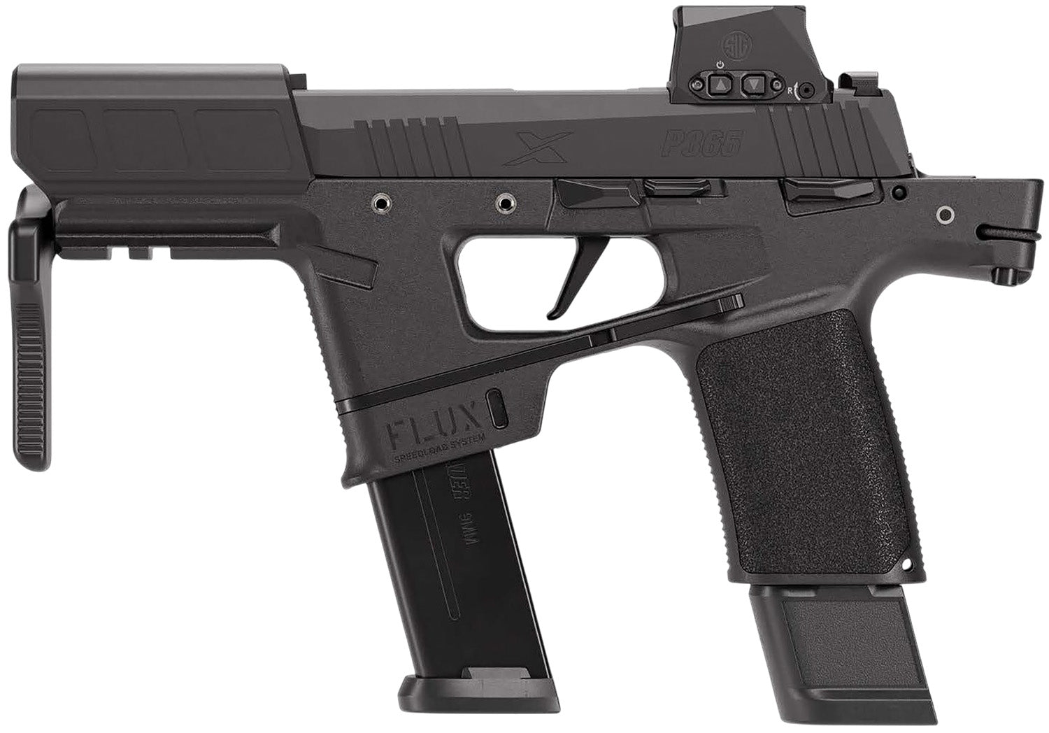 SIG 365FLUX9BXR3RXSL    P365 9MM 6 OR 21/17R