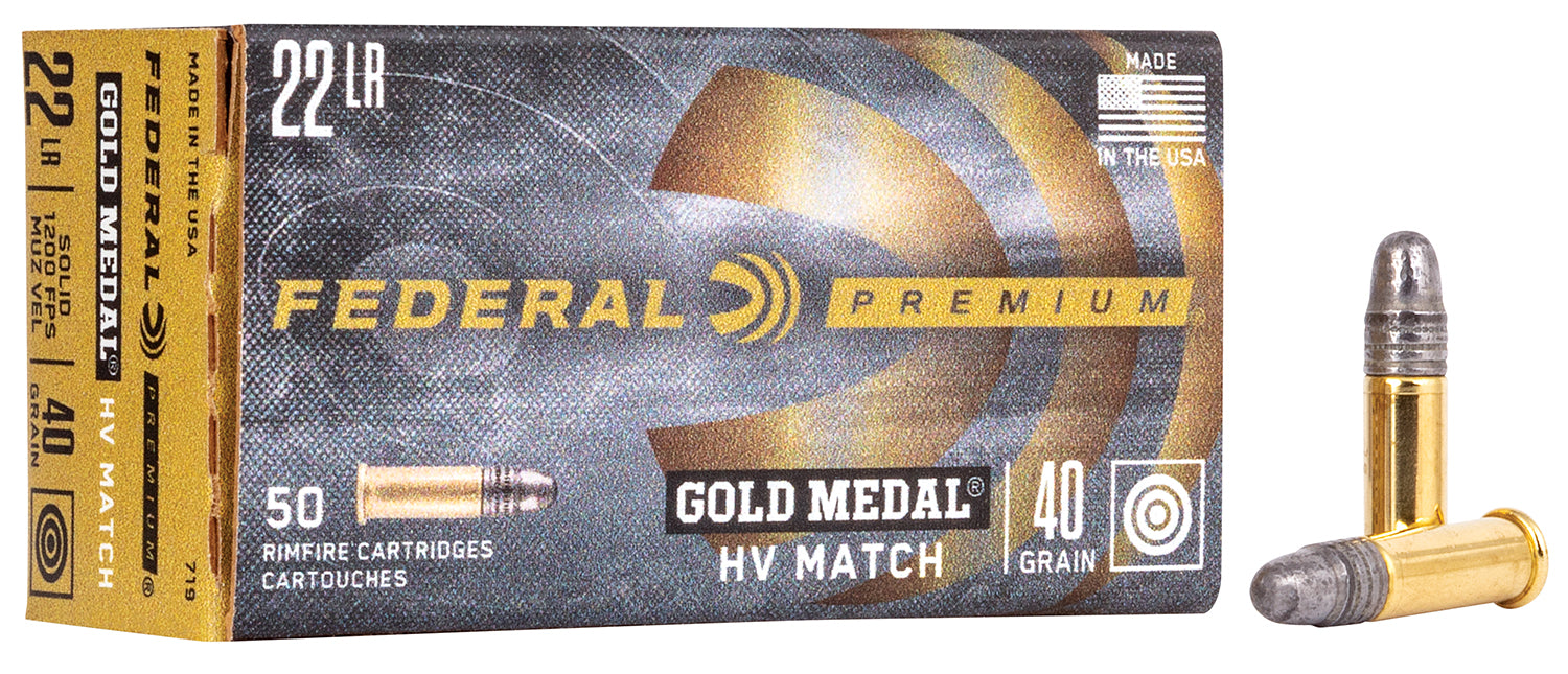 FED 719          22LR GOLD MDL TRGTHV 40GR  50/100