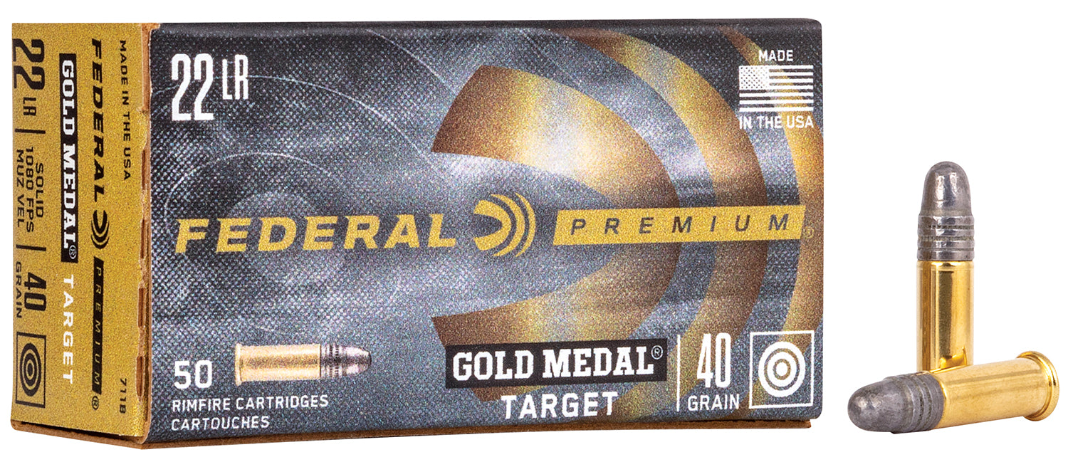 FED 711B         22LR GOLD MDL MATCH 40GR   50/100