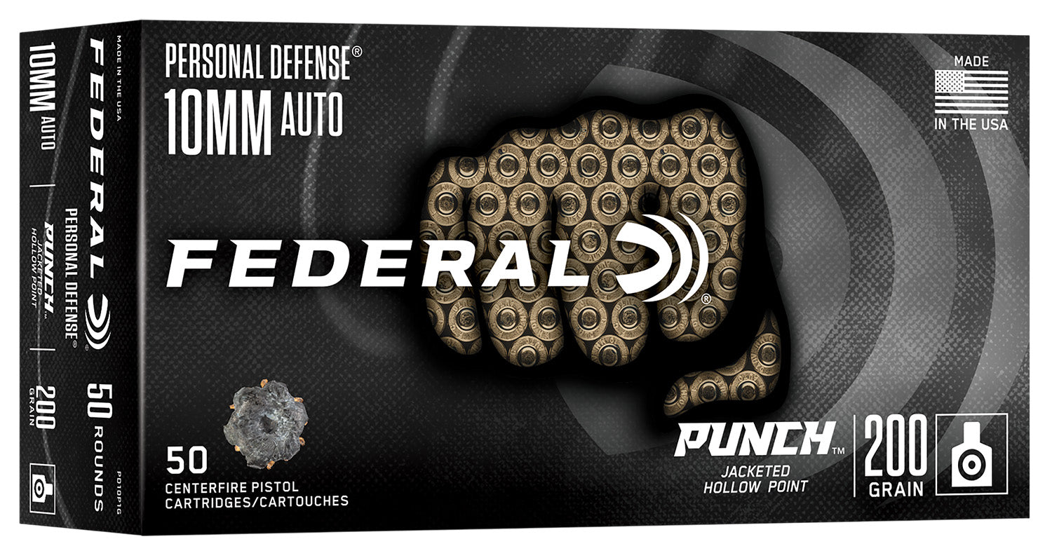 FED PD10P1G      10MM AUTO 200GR PUNCH JHP   50/10