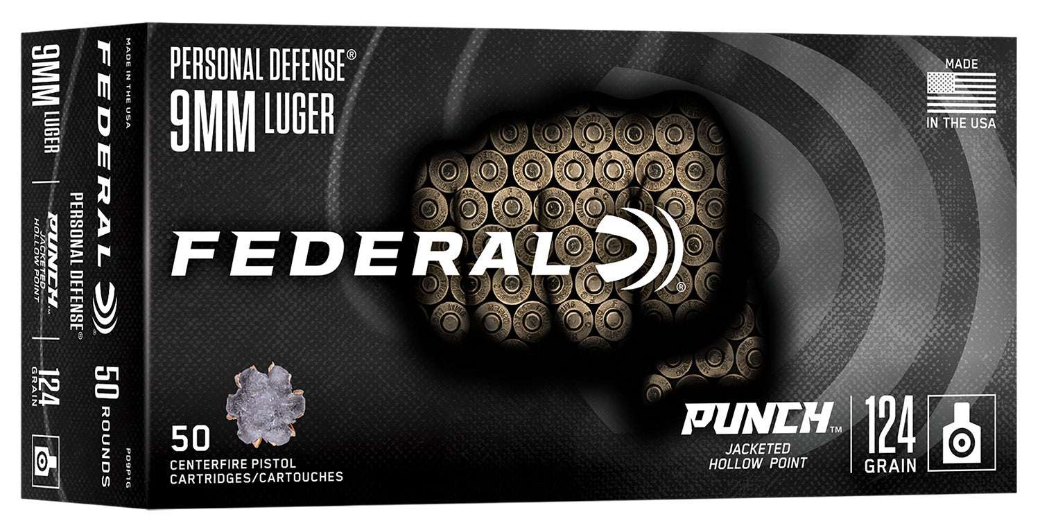 FED PD9P1G         9MM  124 PUNCH JHP        50/10