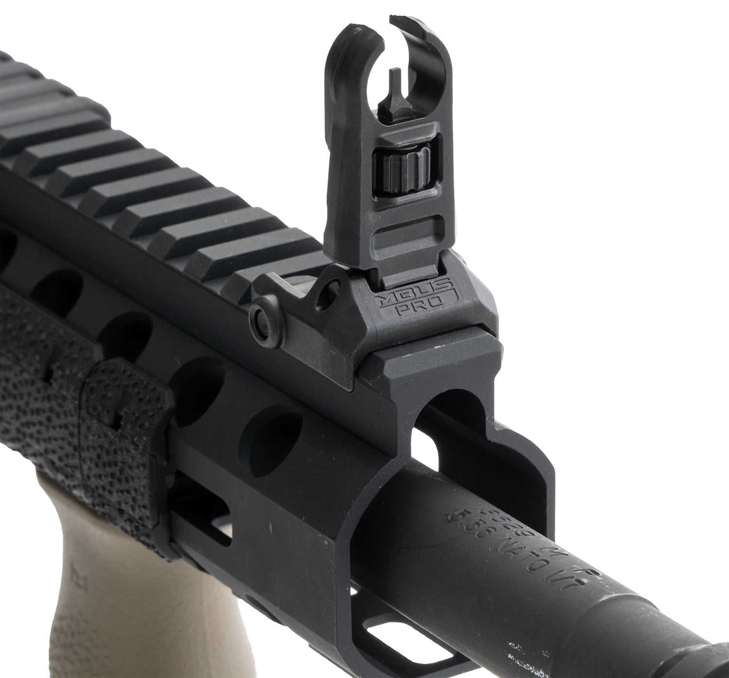 MAGPUL MAG1518-BLK MBUS PRO SIGHT FRONT HOODED BLK