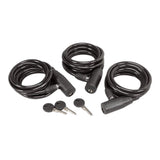 HS HS-00608      6' CABLE LOCK W/KEY LOCK/3PK