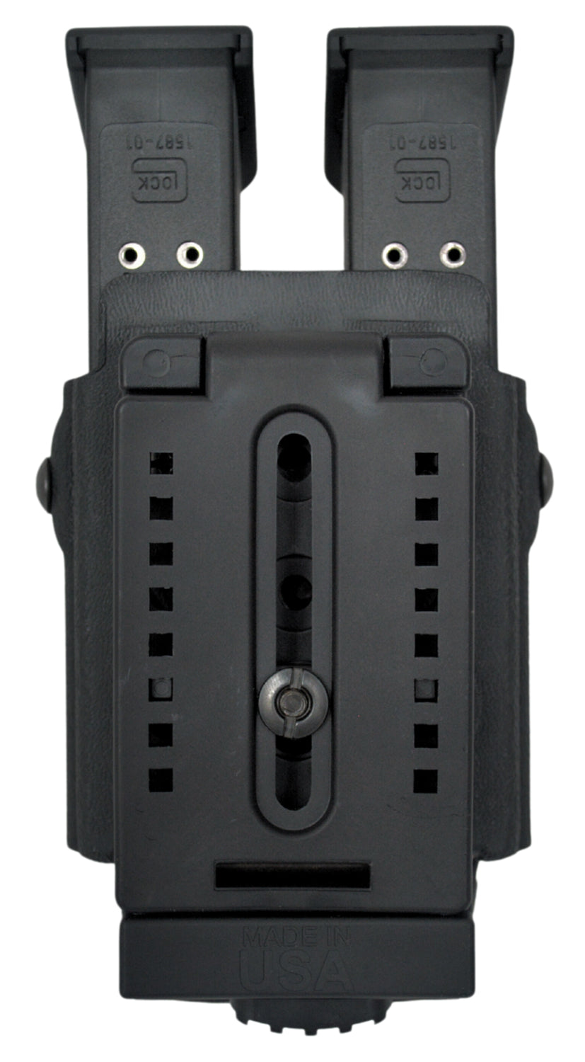 HSGI 42P112BK  UNI DBL MAG POUCH SZ 1 GLK 9MM BLK