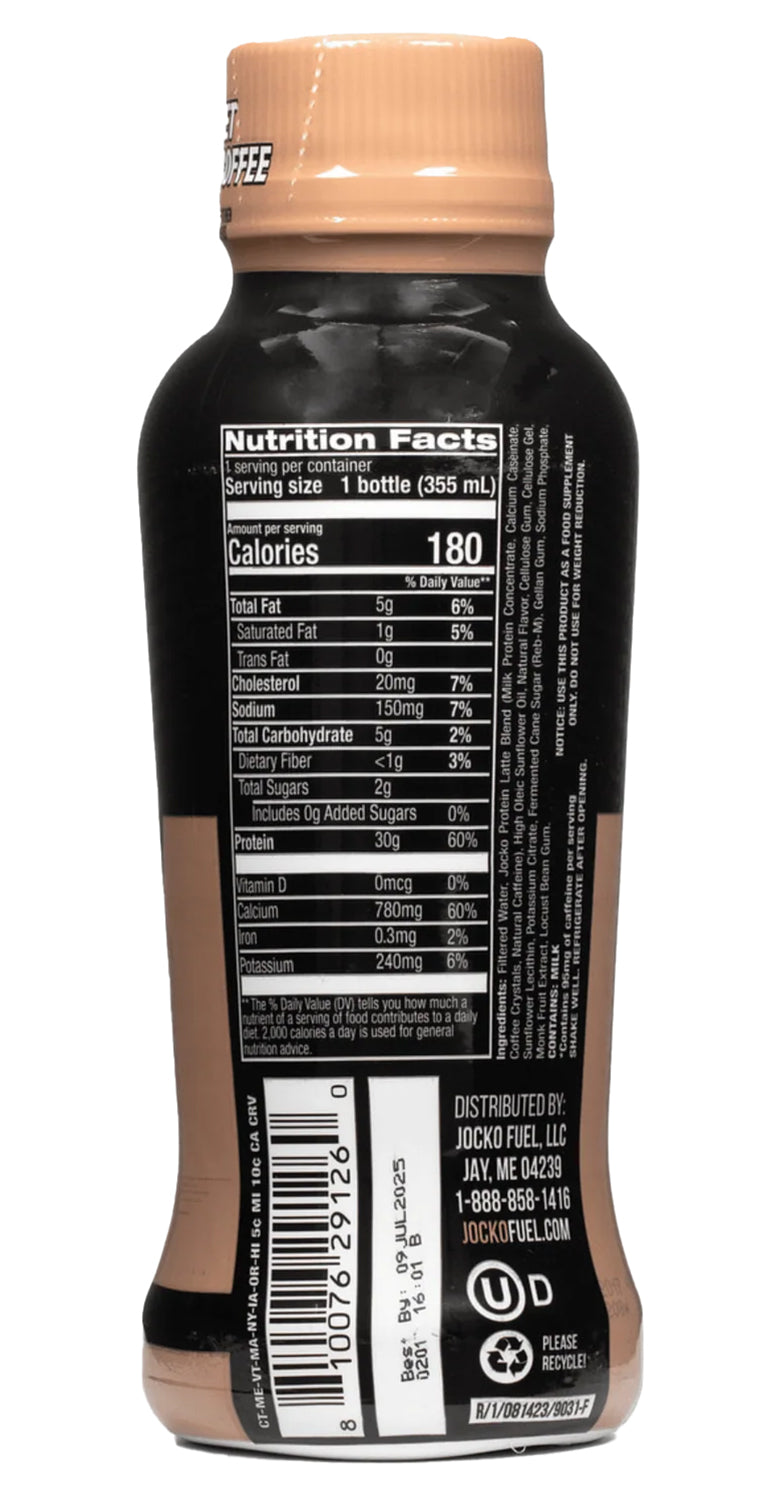 JOCKO 29126 MOLK RTD SWT CREAM COFFEE PROTEIN 12PK