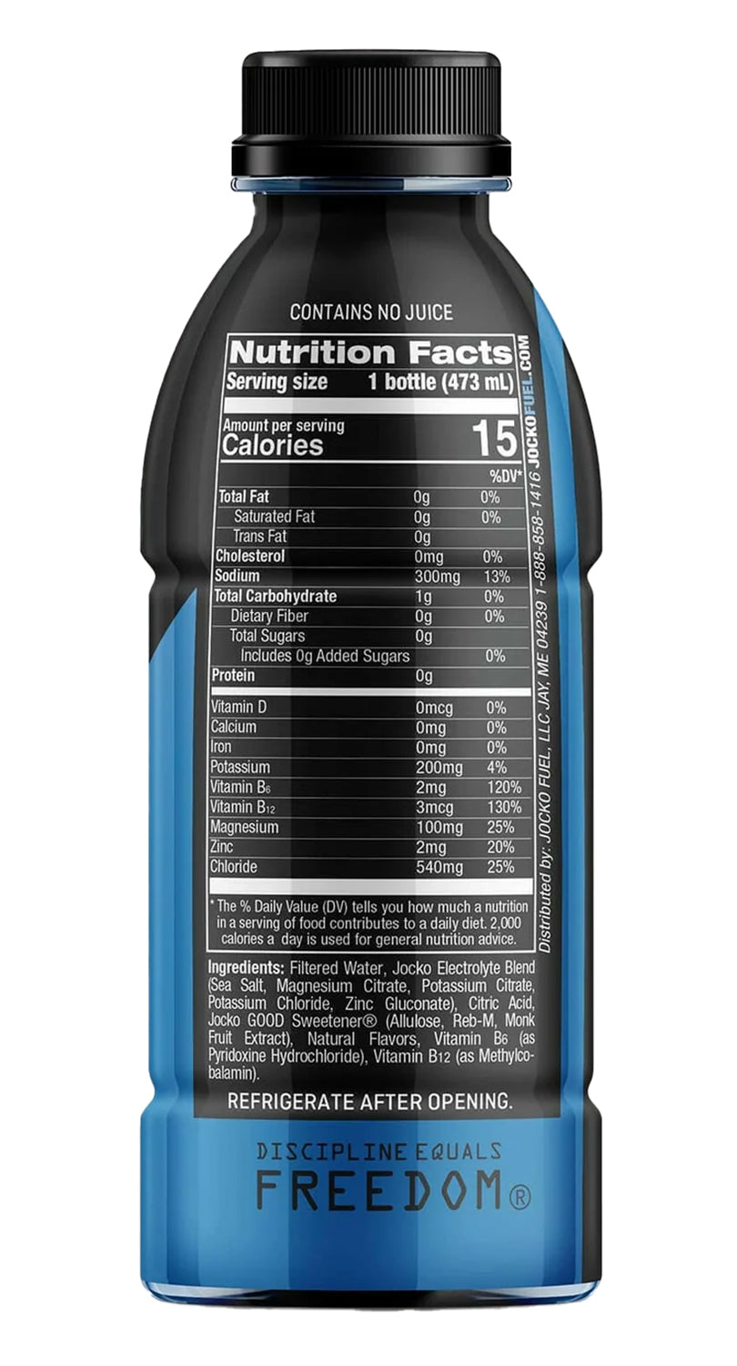 JOCKO 29746 HYDRATE RTD BLUE RASPBRRY HYDRATE 12PK