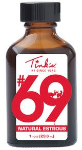 TINKS W6380    #69 CLASSIC GLASS BOTTLE  1-OZ