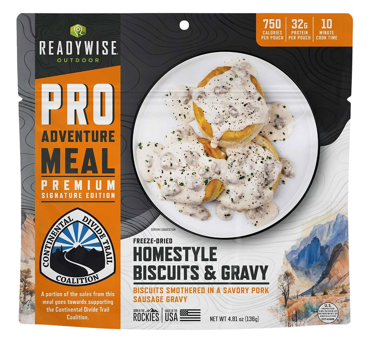 WISE RW05-403 6 CT PRO MEAL BISCUITS & GRAVY
