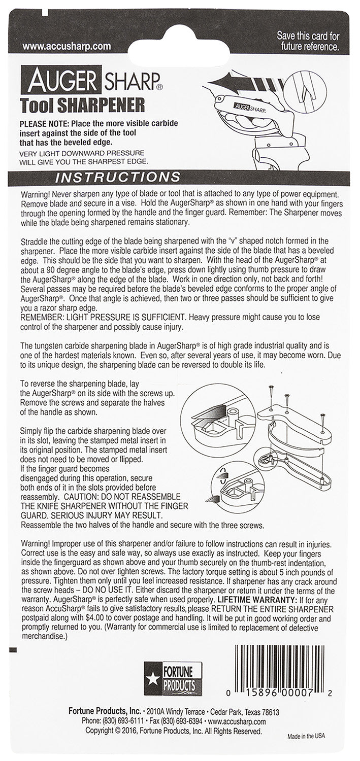 FPI 007C  AUGERSHARP  TOOL SHARPENER