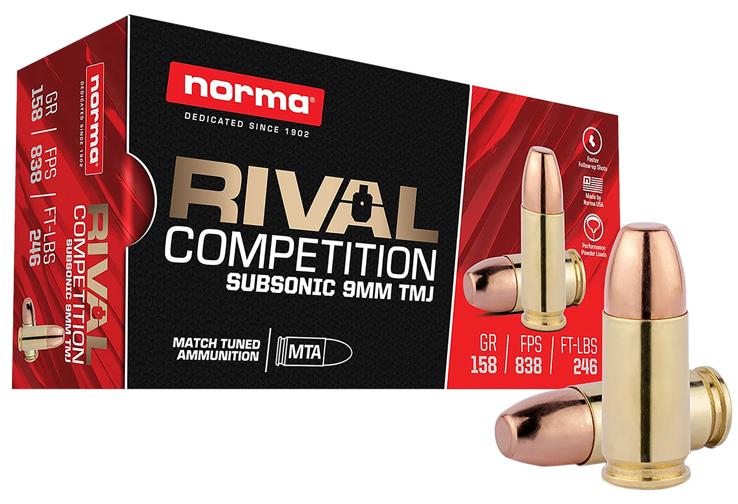 NORMA 801902412 9MM      158GR TMJ           50/20