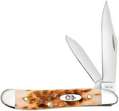 CASE 00045 AMBER BONE PEACH SEED JIG PEANUT