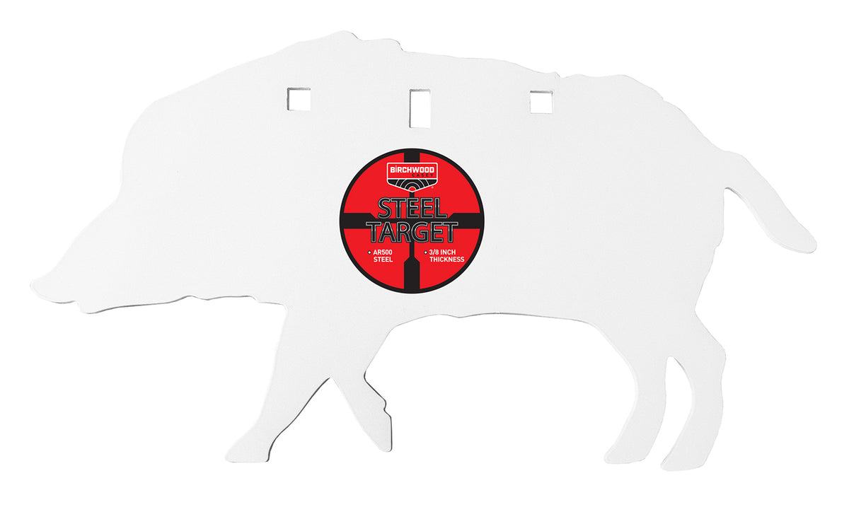 BIR 47709         AR500 3/8 SILHOUETTE/3HOLE BOAR