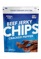 WICKED CUTZ WCBC01CP  CRACKED PEPPER JERKY CHIP  8