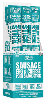 WICKED CUTZ WCBR12SEC SAUSAGE/EGG/CHEESE STICKS 12