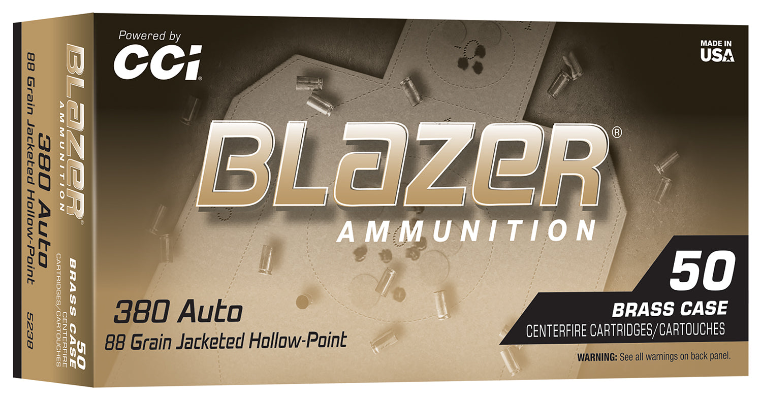 CCI 5238  BLAZER BRASS     380   98 JHP     50/10