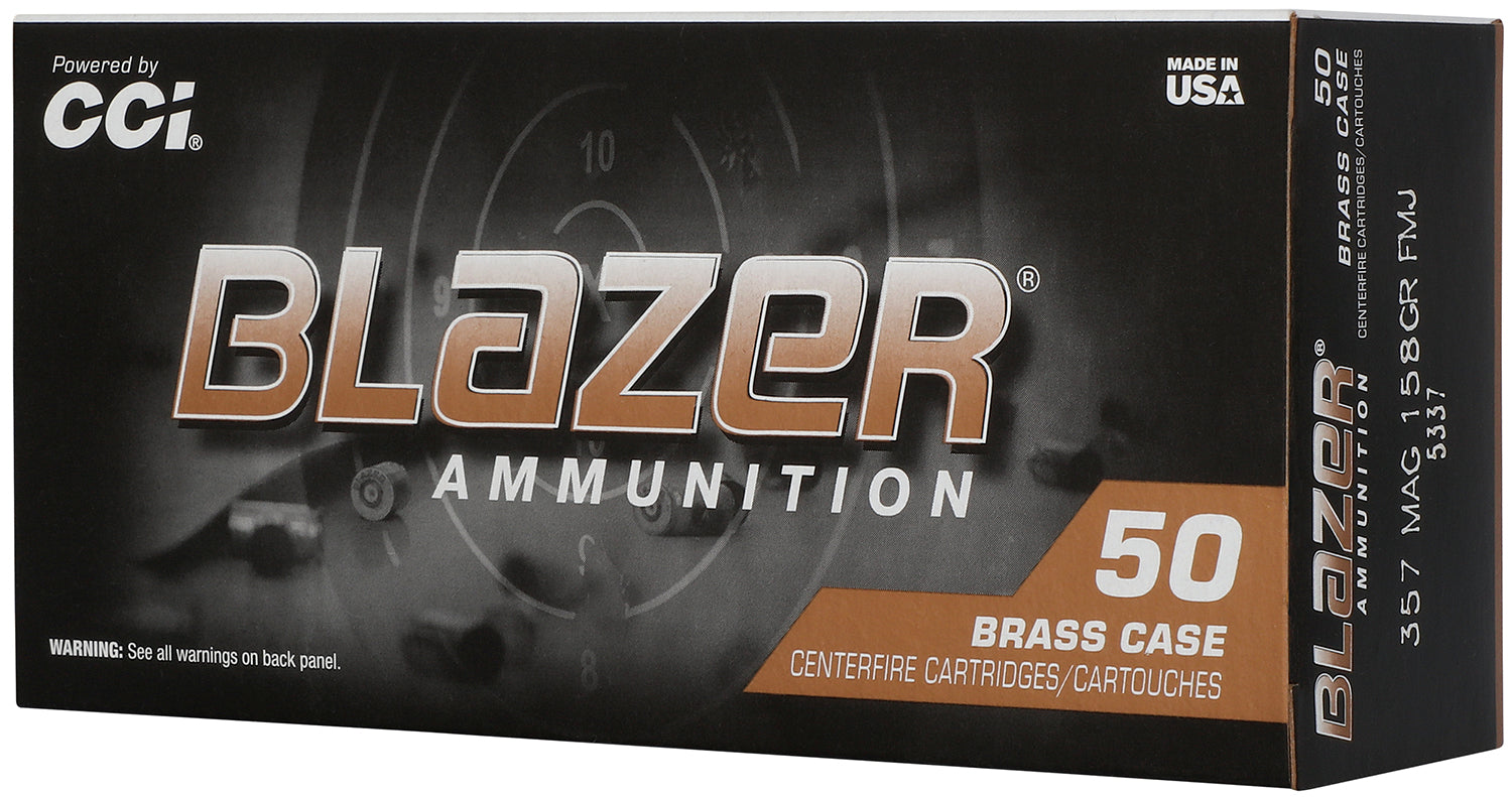 CCI 5337  BLAZER BRASS     357  158 FMJ     50/20