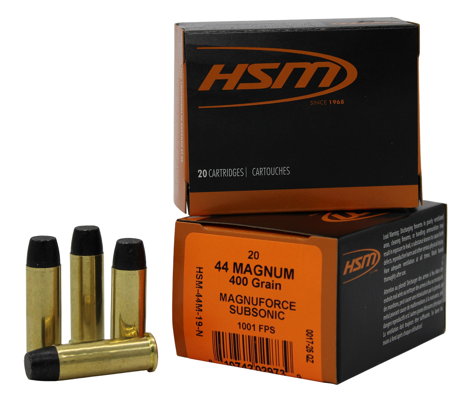 HSM 44M19N       44MAG    400GR HCLFN        20/20