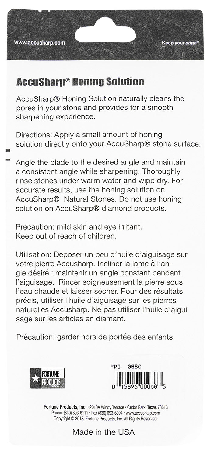 FPI 068C  ACCUSHARP HONING SOLUTION 4OZ