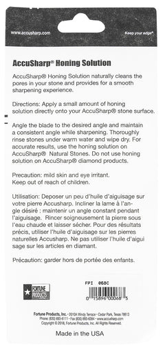FPI 068C  ACCUSHARP HONING SOLUTION 4OZ